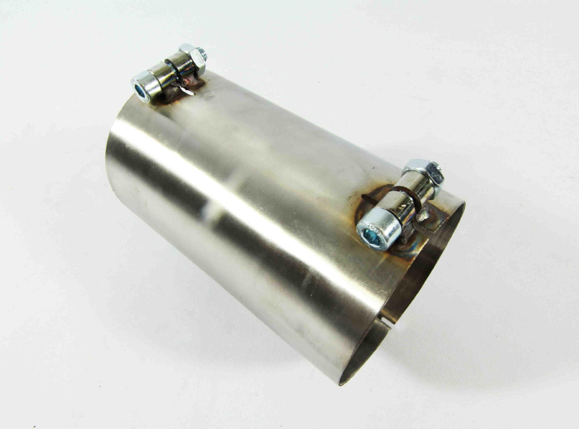 3.5" inch Stainless Steel Exhaust Pipe Repair Sleeve Joiner ClampOn Connector eBay